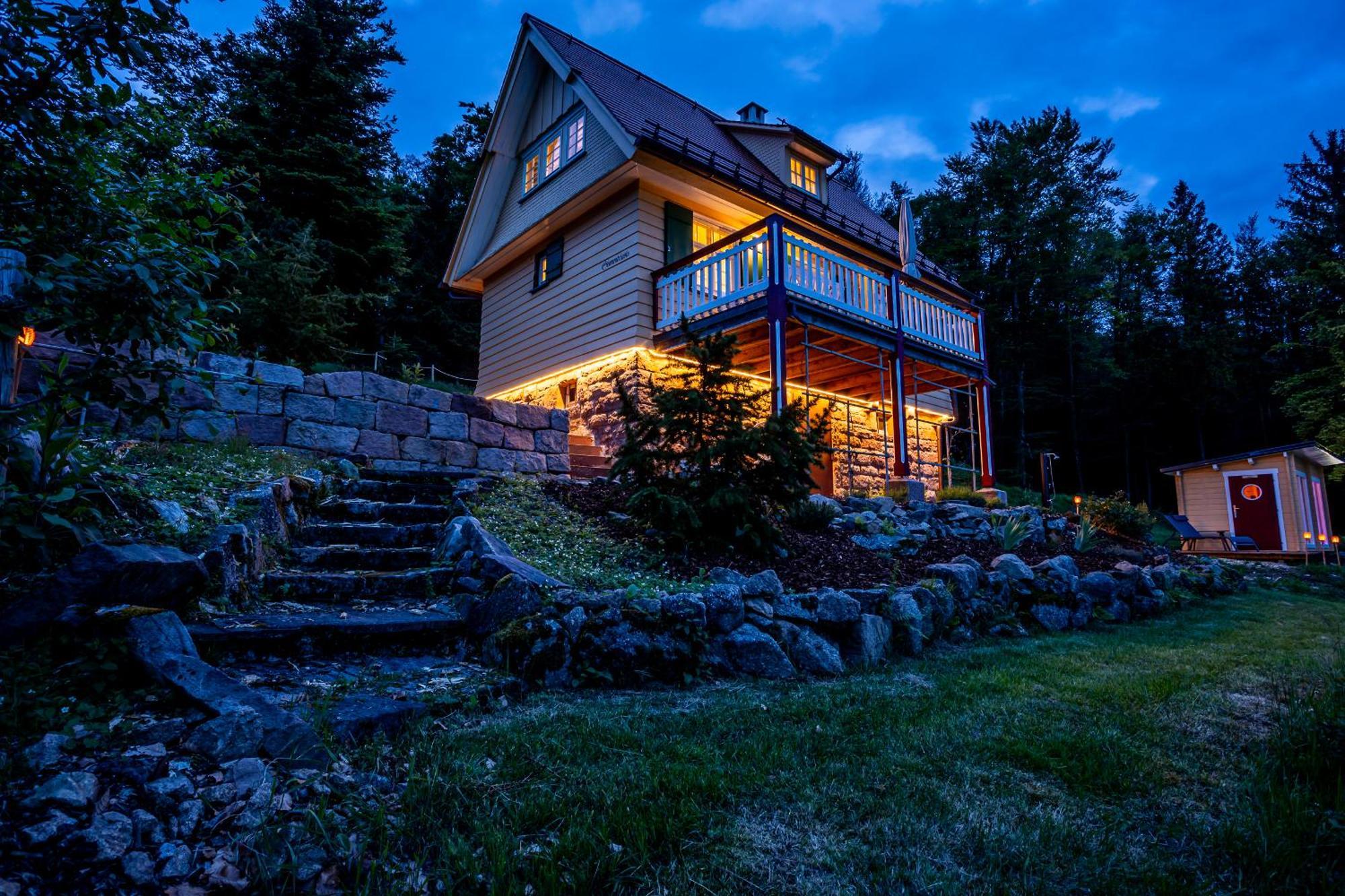 Sonnenhaeusle - Natur. Fernblick. Panorama-Sauna. Sasbachwalden Exterior foto